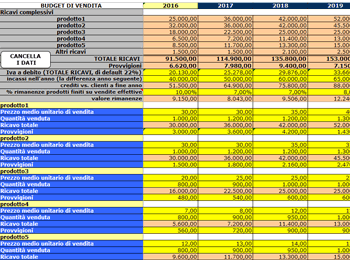 Budget delle Vendite