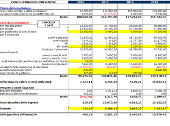 Conto Economico Preventivo
